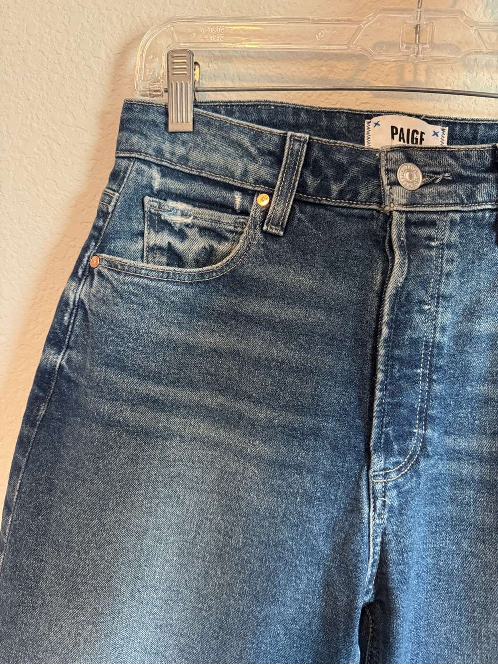 Paige Women's Alexis Barrel Leg Jeans In Lovejoy Distressed High Rise Size 27 - Picture 3 of 10